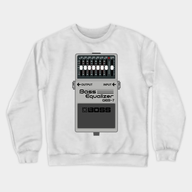 Boss GEB-7 Bass Equalizer Guitar Effect Pedal Crewneck Sweatshirt by conform